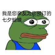 七夕青蛙微信表情包大全七夕限定孤寡蛙表情包